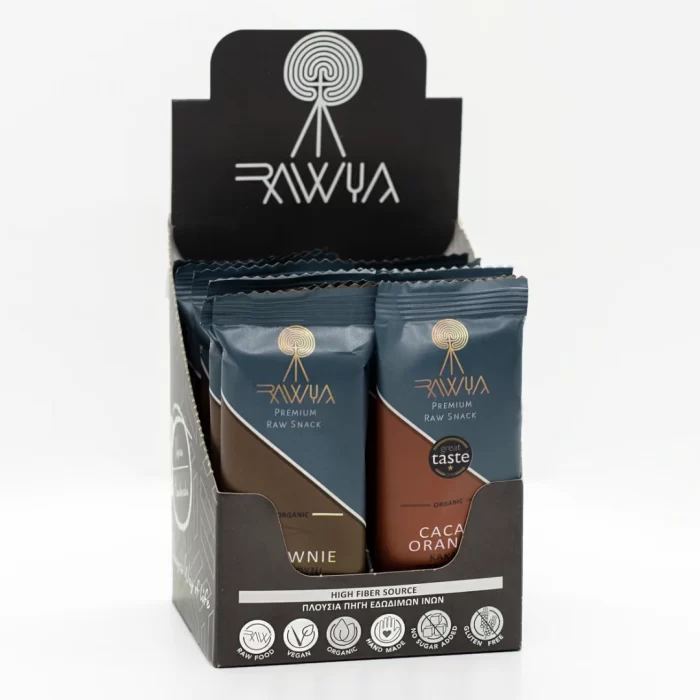 VEGAN ΣΝΑΚ ΒΙΟΛΟΓΙΚΕΣ ΜΠΑΡΕΣ ΕΝΕΡΓΕΙΑΣ RAWYAL BOX 12 ΤΕΜΑΧΙΑ